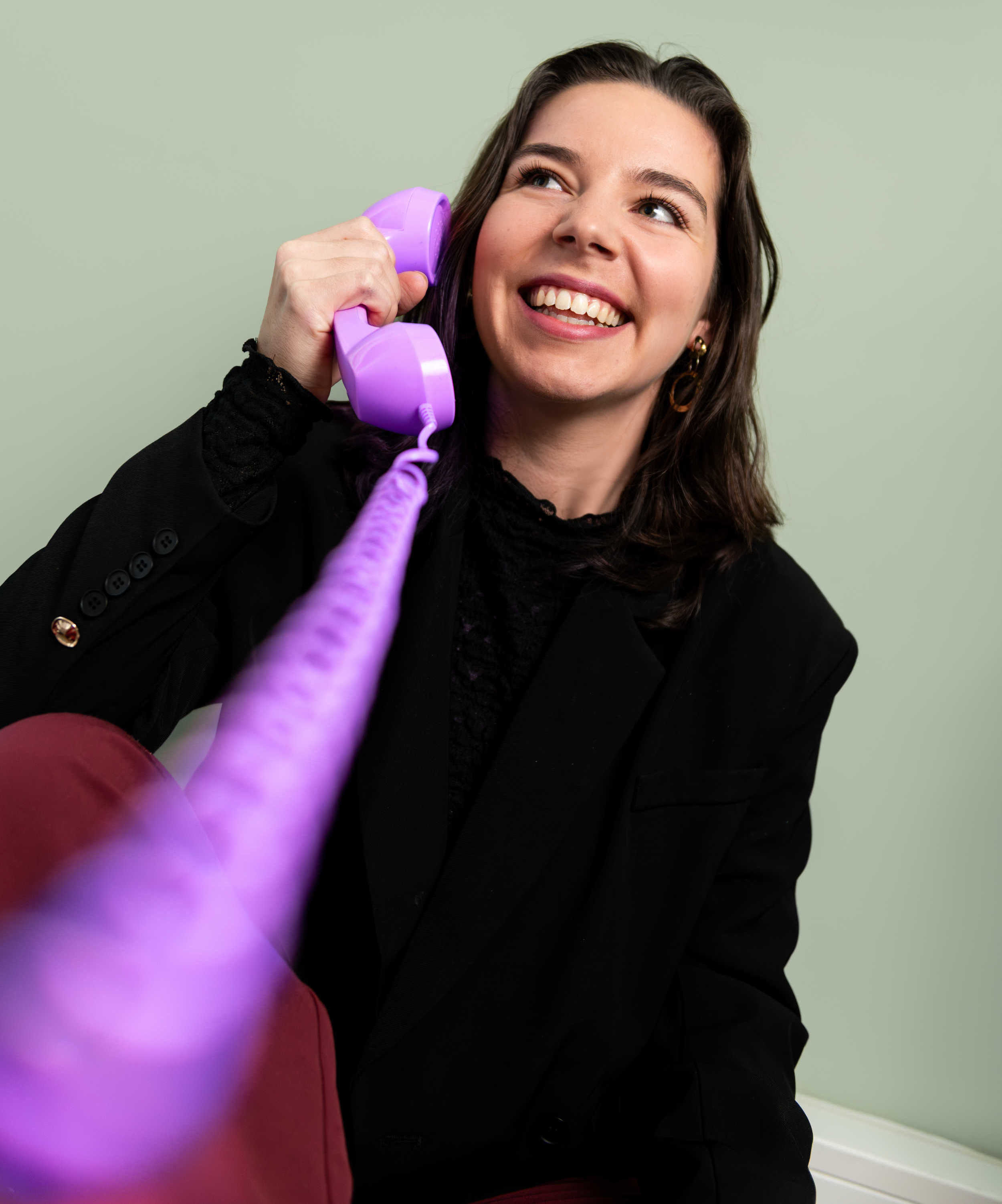 Meisje aan de telefoon